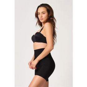 Emay 2816 Yüksek Bel Lazer Siyah Kadın Boxer Korse