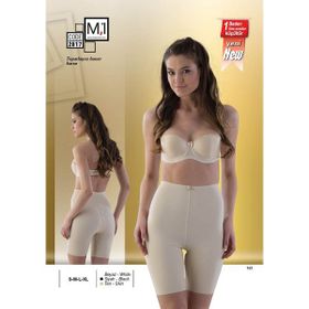 Emay 2817 Lazer Kesim Paçalı Siyah Kadın Boxer Korse
