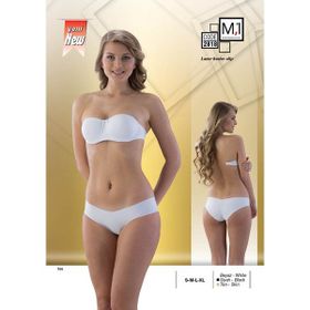 Emay 2818 Lazer Kesim Siyah Kadın Slip Korse