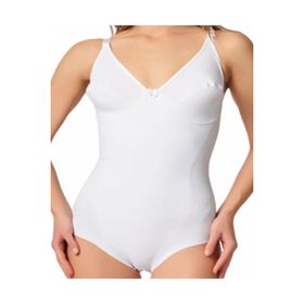 Emay 2821 Balenli Double Beyaz Kadın Body Korse