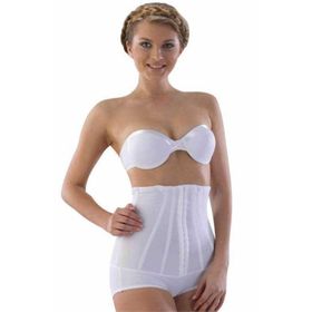 Emay 2824 Balenli Yüksek Bel Beyaz Kadın Slip Korse