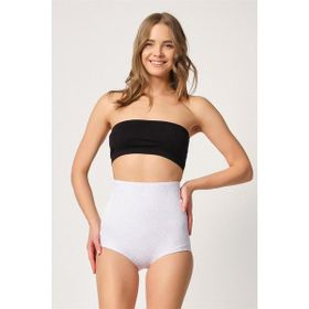Emay 2842 Lazer Dantelli Beyaz Kadın Slip Korse