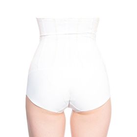 Emay 2886 Altı Agraflı Özel Slip Beyaz Kadın Body Korse