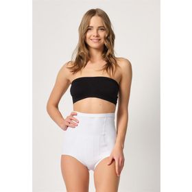 Emay 2931 Karın Balen Destekli Slip Beyaz Kadın Lazer Korse