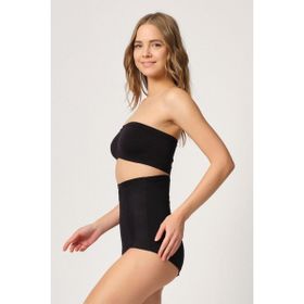 Emay 2931 Karın Balen Destekli Slip Siyah Kadın Lazer Korse