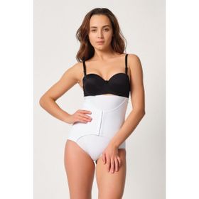 Emay 2932 Double Karın Agraf Destekli Beyaz Kadın Slip Lazer Korse