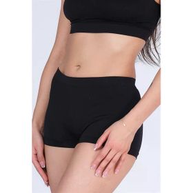Emay 3000 Dikişsiz Soft Siyah Kadın Boxer Külot