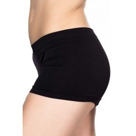 Emay 3000 Dikişsiz Soft Siyah Kadın Boxer Külot