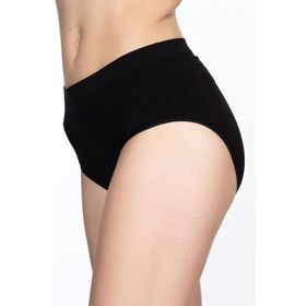 Emay 3002 Dikişsiz Soft Mama Siyah Kadın Slip Külot