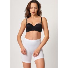 Emay 3003 Dikişsiz Soft Paçalı Beyaz Kadın Boxer Külot