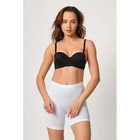 Emay 3003 Dikişsiz Soft Paçalı Beyaz Kadın Boxer Külot