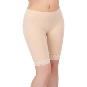 Emay 3004 Dikişsiz Soft Paçalı Dantelli Siyah Kadın Boxer Külot
