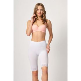 Emay 3004 Dikişsiz Soft Paçalı Dantelli Siyah Kadın Boxer Külot
