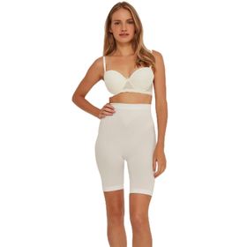 Emay 3005 Soft Uzun Beyaz Kadın Boxer Korse