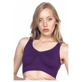 Emay 4001 Siyah İç Giyim Dikişsiz Soft Sporcu Kadın Büstiyer