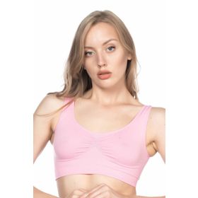 Emay 4005 Pembe Soft Kalın Askı Büstiyer