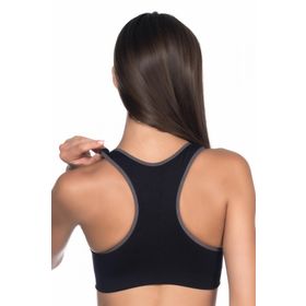 Emay 4024 Gri Double Sporcu Sütyen Korse
