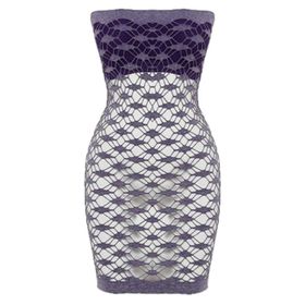 Emay 5034 Mor Straplez Seamless Kadın Korse