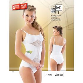 Emay 5040 Seamless Beyaz Kadın Fantazi Atlet Korse