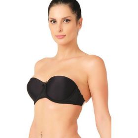 Emay 701 Şeffaf Askılı Siyah Push Up Sütyen