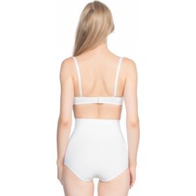 Emay 7024 İnce Yüksek Bel Slip Beyaz Korse