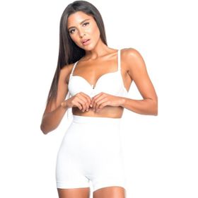Emay 7027 İnce Düşük Bel Beyaz Kadın Boxer Korse