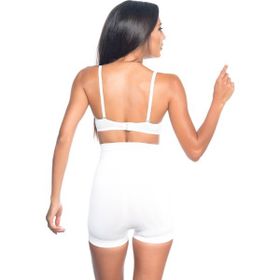 Emay 7027 İnce Düşük Bel Beyaz Kadın Boxer Korse