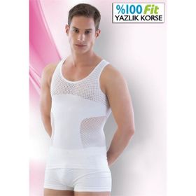 Emay E1006 Yazlık Beyaz Erkek Atlet Korse