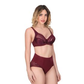Emay MI 177 C Bordo Toparlayıcı Sütyen Takım