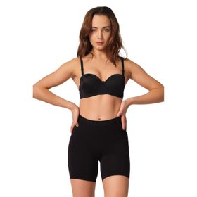 Emay Reserved 3003 Siyah L Dikişsiz Soft Kadın Paçalı Boxer