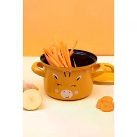 Emaylab Little Giraffe Emaye 850 ml Mini Bebek Tenceresi