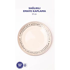 Emaylab Mood 21 cm Emaye Pasta Tabağı