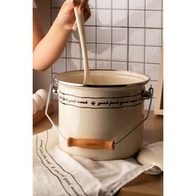 Emaylab Mood Ahşap Detaylı 20 cm 3 lt Emaye Bakraç