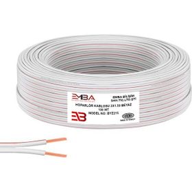 Emba Bilişim 2 x 0.75 100 m Beyaz Kordon Elektrik ve Hoparlör Kablosu
