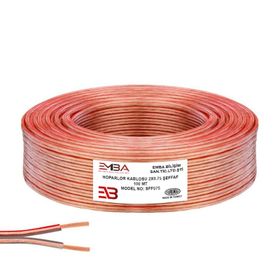 Emba Bilişim 2 x 0.75 100 m Şeffaf Kordon Elektrik ve Hoparlör Kablosu