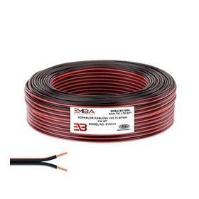 Emba Bilişim 2x0.75 100 m Siyah Elektrik ve Kordon Hoparlör Kablosu