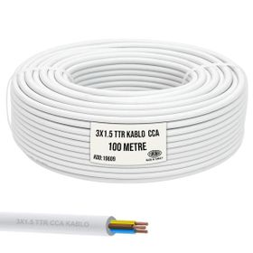 Emba Bilişim CL-19609 3 x 1.5 cm 100 m Beyaz Ttr Kablo