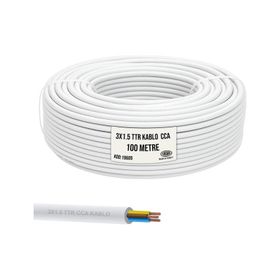Emba Bilişim CL-19609 3 x 1.5 cm 100 m Beyaz Ttr Kablo