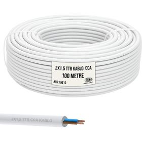 Emba Bilişim CL-19610 2 x 1.5 cm 100 m Beyaz Ttr Kablo