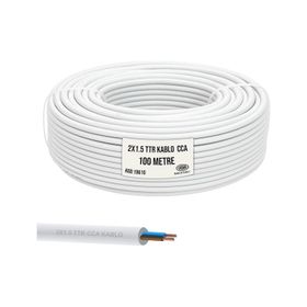Emba Bilişim CL-19610 2 x 1.5 cm 100 m Beyaz Ttr Kablo