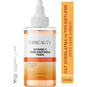 Embeauty 200 ml Ton Eşitleyici C Vitamini Aydınlatıcı Ferulic Acid Tonik