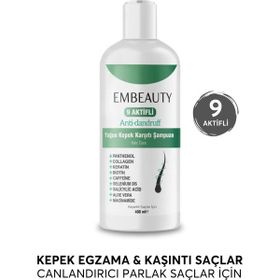 Embeauty 400 ml Kepek Karşıtı 9 Aktifli Şampuan