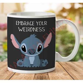Embrace Your Weirdness Lilo And Stitch Baskılı Kupa
