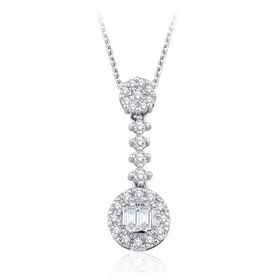 Emel Diamond 0.17 ct Pırlanta Baget Kolye