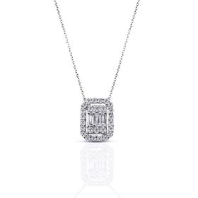 Emel Diamond 0.17 ct Pırlanta Baget Kolye
