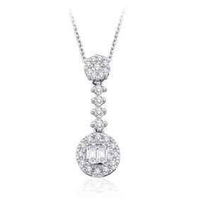 Emel Diamond 0.17 ct Pırlanta Baget Kolye