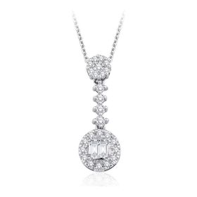Emel Diamond 0.17 ct Pırlanta Baget Kolye