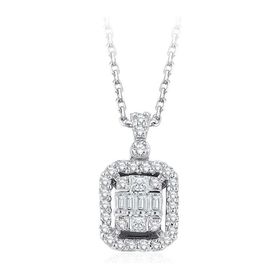 Emel Diamond 0.23 ct Baget Pırlanta Kolye