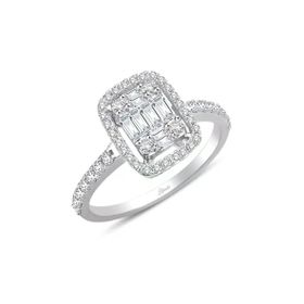 Emel Diamond 0.72 ct Pırlanta Baget Yüzük