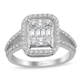 Emel Diamond 0.85 ct Pırlanta Baget Yüzük